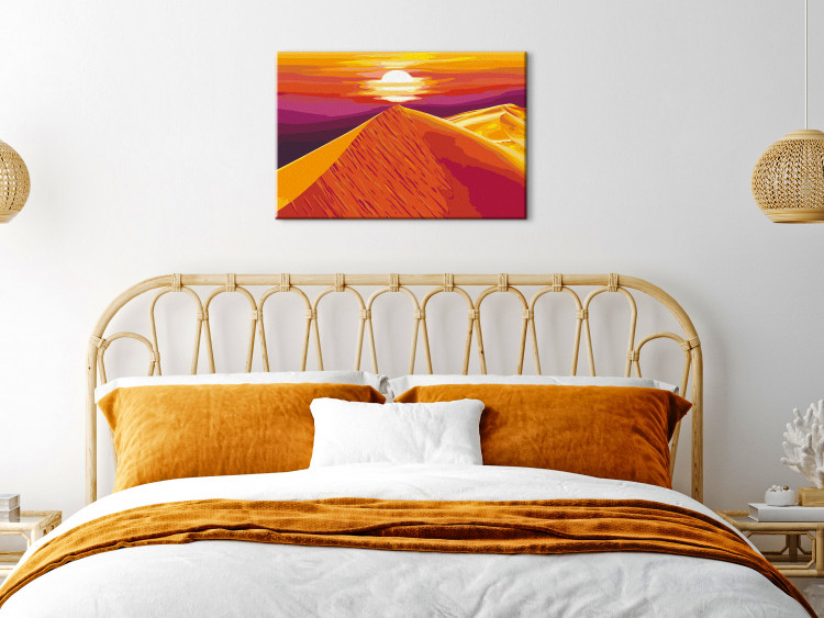 Kit de peinture par numéros Sahara - Sunset Over High Orange Sand Dunes 145157 additionalImage 2