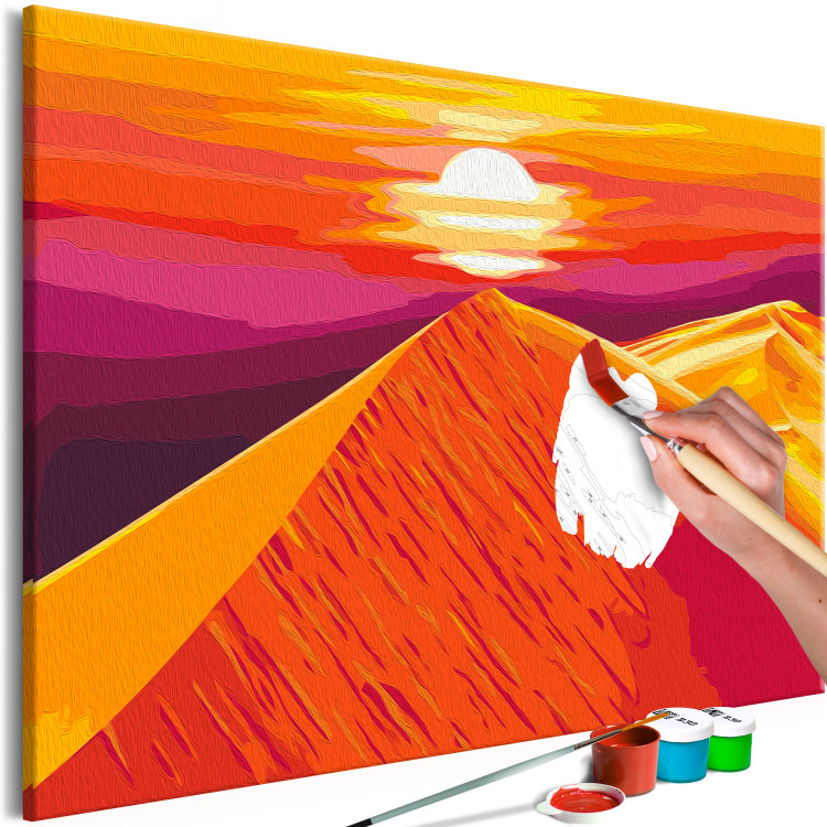 Kit de peinture par numéros Sahara - Sunset Over High Orange Sand Dunes 145157 additionalImage 7