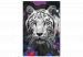 Peinture par numéros pour adultes White Bengal Tiger 142767 additionalThumb 5