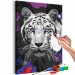 Peinture par numéros pour adultes White Bengal Tiger 142767 additionalThumb 4