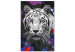 Peinture par numéros pour adultes White Bengal Tiger 142767 additionalThumb 7