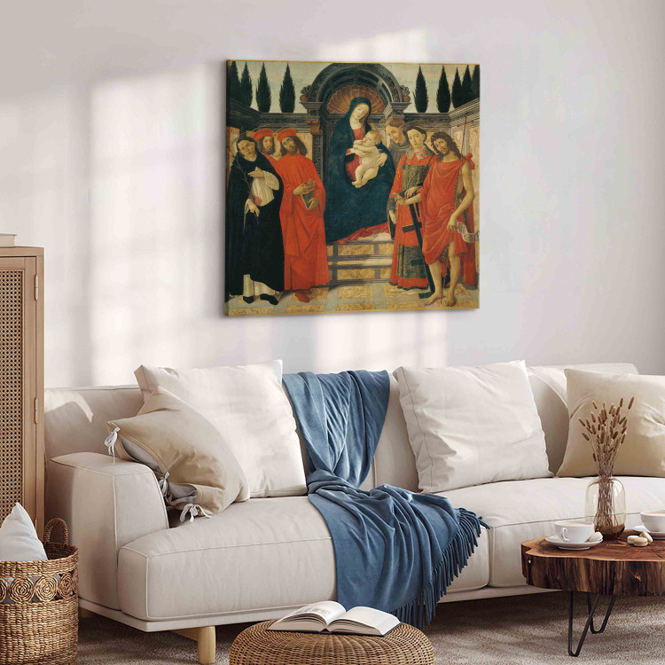 Reproduction de tableau Mary with the Child & Saints 154367 additionalImage 10