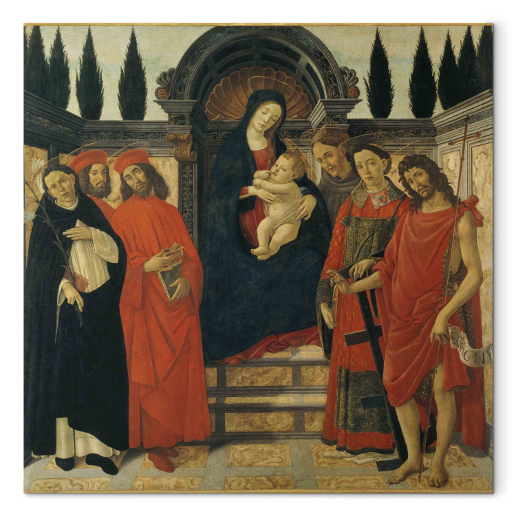 Reproduction de tableau Mary with the Child & Saints 154367 additionalImage 7
