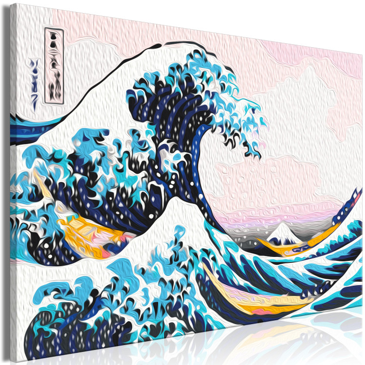 Peinture par numéros pour adultes The Great Wave off Kanagawa - The Rough Sea Through the Eyes of Katsushiki 150377 additionalImage 5