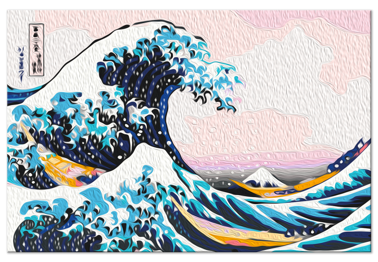 Peinture par numéros pour adultes The Great Wave off Kanagawa - The Rough Sea Through the Eyes of Katsushiki 150377 additionalImage 4
