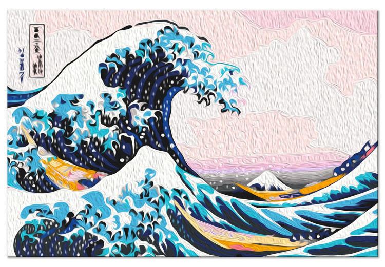 Peinture par numéros pour adultes The Great Wave off Kanagawa - The Rough Sea Through the Eyes of Katsushiki 150377 additionalImage 7