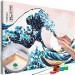 Peinture par numéros pour adultes The Great Wave off Kanagawa - The Rough Sea Through the Eyes of Katsushiki 150377