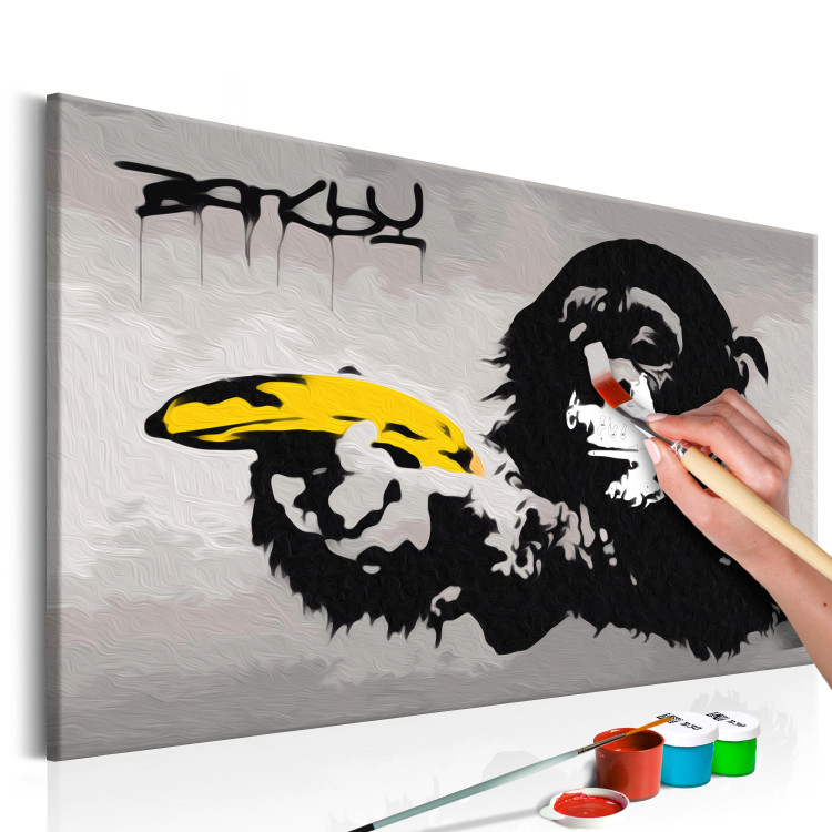Peinture par numéro Singe graffiti (Banksy, Street art) pour