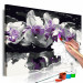 Numéro d'art Orchidée violette (fond noir et reflet dans l'eau) 107508 additionalThumb 3