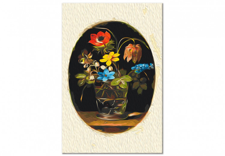 Kit de peinture Victorian Nature - Colorful Bouquet of Flowers in an Oval 147338 additionalImage 4
