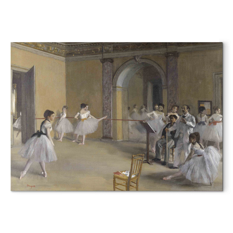 Reproduction sur toile The Dance Foyer at the Opera on the rue Le Peletier 157878