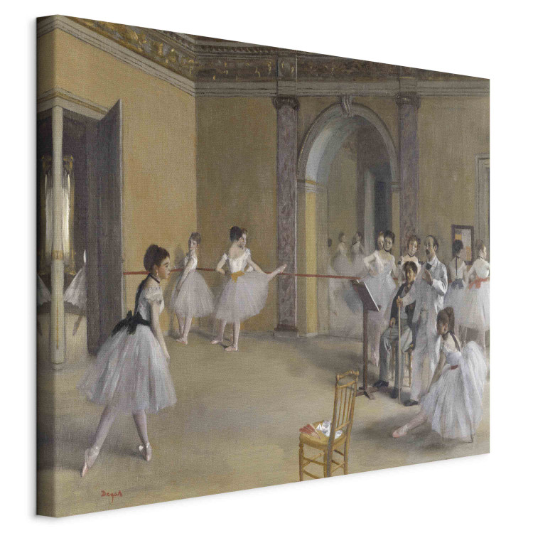 Reproduction sur toile The Dance Foyer at the Opera on the rue Le Peletier 157878 additionalImage 2