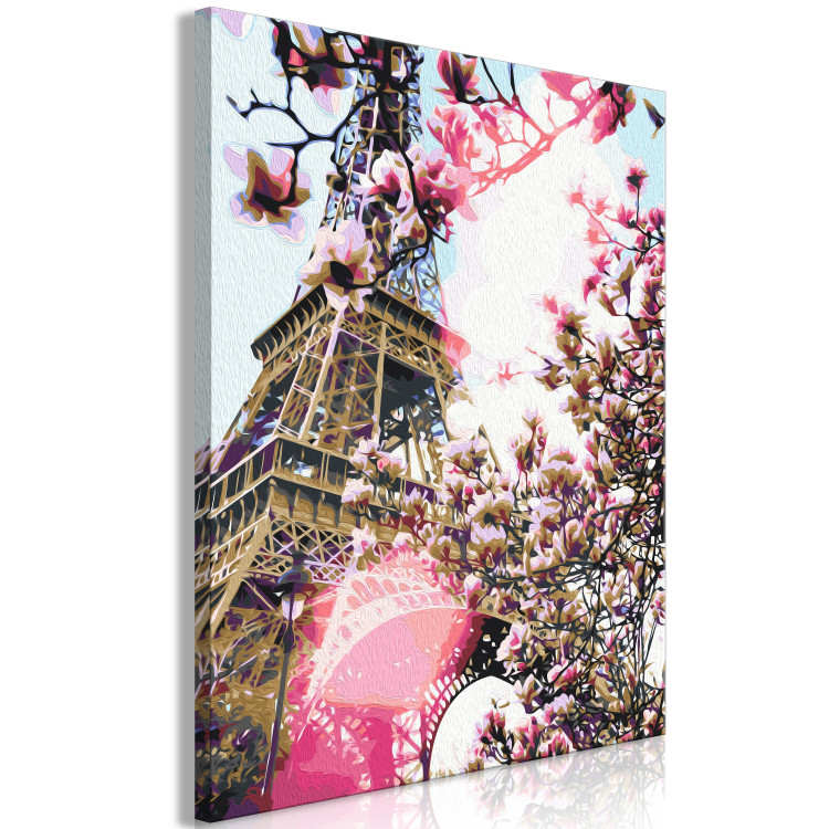 Peinture par numéros pour adultes Eiffel Tower and Magnolia Tree 138488 additionalImage 3