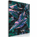Kit de peinture par numéros Mysterious Plant - Dark Leaves of Purple and Turquoise Colors 146209 additionalThumb 7