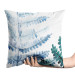 Coussin en velours Fern Leaf - Organic Composition With Blue Watercolor Plant 151329 additionalThumb 4