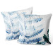 Coussin en velours Fern Leaf - Organic Composition With Blue Watercolor Plant 151329 additionalThumb 2