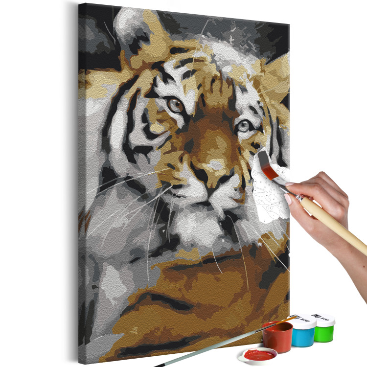 Peinture par numéros pour adultes Friendly Tiger 132049 additionalImage 3