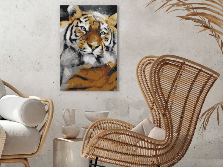 Peinture par numéros pour adultes Friendly Tiger 132049 additionalImage 2