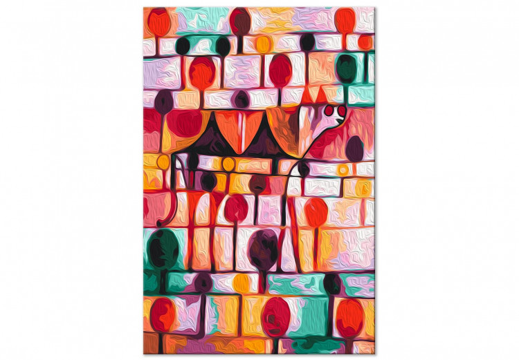 Peinture par numéros pour adultes Paul Klee, Camel - Colorful Simple Trees and a Hidden Camel 148449 additionalImage 7