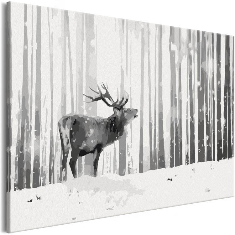 Tableau peinture par numéros Deer in the Snow 127379 additionalImage 4