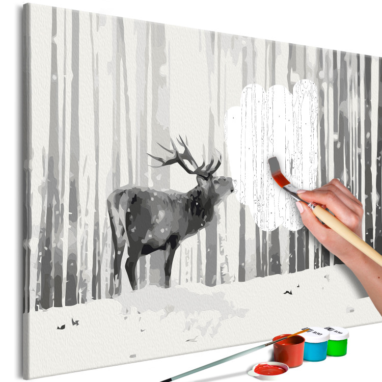 Tableau peinture par numéros Deer in the Snow 127379 additionalImage 3