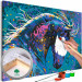 Tableau à peindre soi-même Starry Horse - Colorful Animal with Abstract Fur 144079