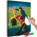 Tableau à peindre soi-même Tango in the Moonlight - A Dancing Couple in a Colorful Meadow 144089 additionalThumb 3