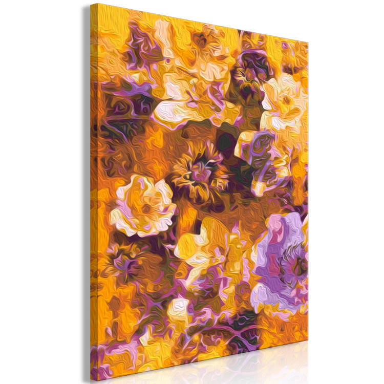 Numéro d'art adulte Caramel Garden - Blooming Flowers in White and Purple Colors 146199 additionalImage 7
