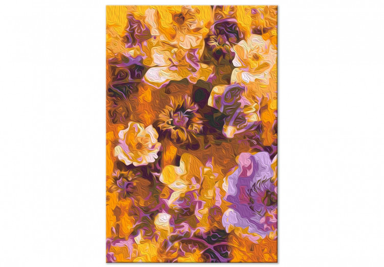 Numéro d'art adulte Caramel Garden - Blooming Flowers in White and Purple Colors 146199 additionalImage 4